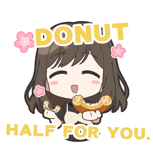 Half a donut.