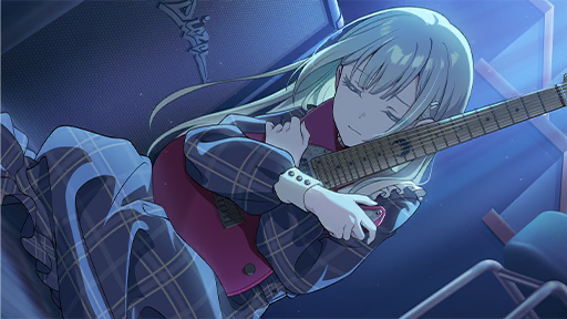 With Eyes Closed — Mutsumi Wakaba support card artwork