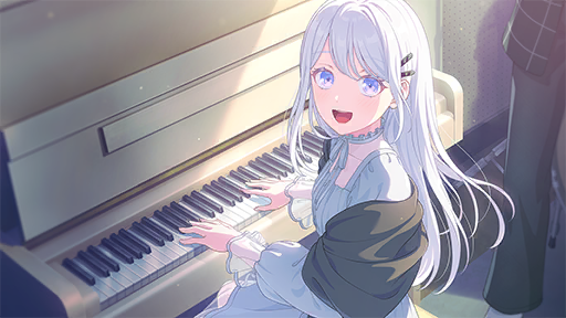 Hands Toward the Light — Hotaru Shiomi support card artwork