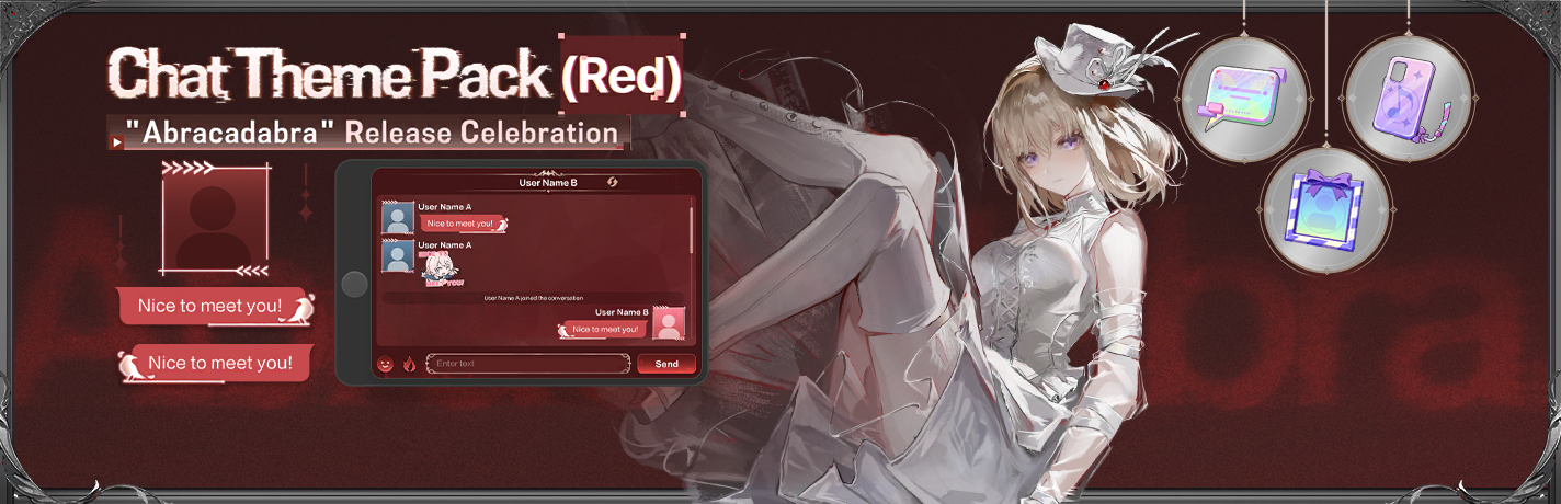 "Abracadabra" Release Chat Theme Pack (Red)