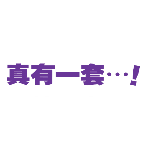 真有一套……！
